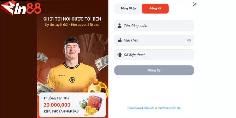 Đăng ký tài khoản thành viên đơn giản