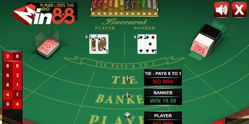 Những cửa cược Baccarat được nhiều người chơi lựa chọn. 
